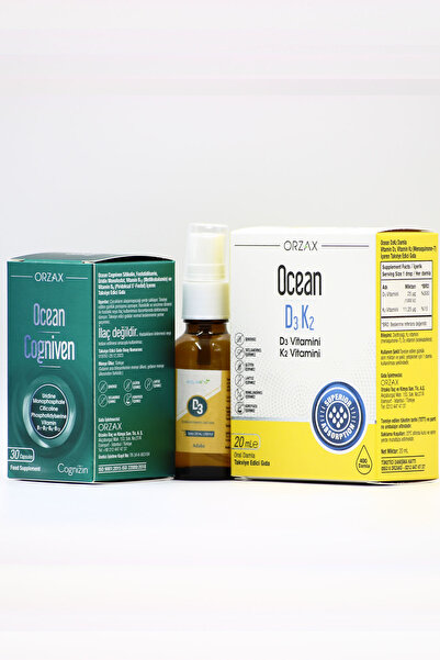 Ocean Cogniven + D3 Sprey + Ocean D3 K2 Damla Kombinasyonu