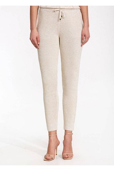 Knitss Beige Knitwear Jogger Pants