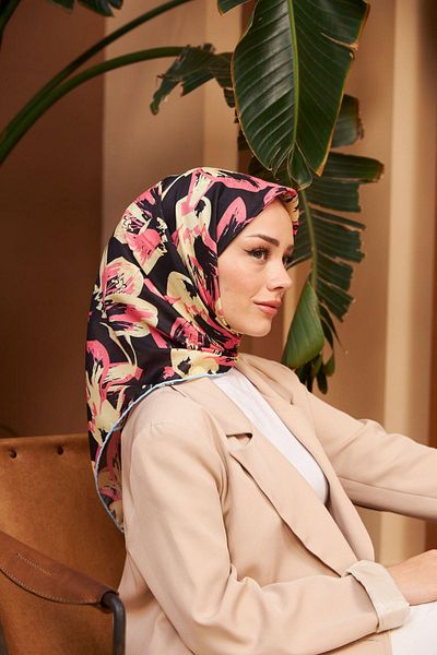 İpekhan Natură Iris Moale Eșarfă Bej Roz 1160-01