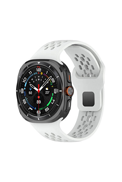 halkhouse Samsung Galaxy Watch 7 Ultra 47mm Kordon Esnek Renkli Silikon Kırıl...