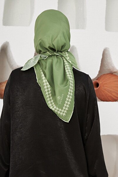 İpekhan Φουλάρι βισκόζης από βαμβακερό λίπος Houndstooth