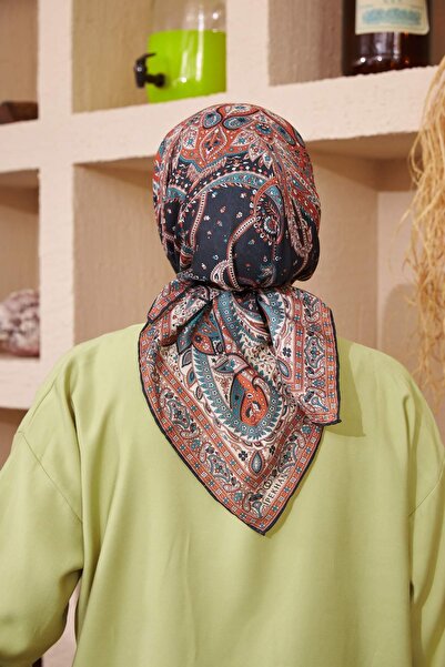 İpekhan Ethnic Series İpekhan Tile Βαμβακερό κασκόλ βισκόζης - 1116-05