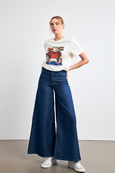 Setre Wide Leg Blue Jeans