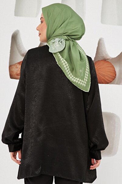 İpekhan Φουλάρι βισκόζης από βαμβακερό λίπος Houndstooth