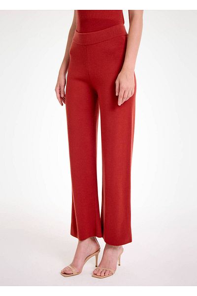 Knitss Merino Wool Blended Tile Knitwear Trousers