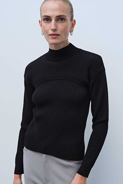Mısırlı Black Crop Top and Blouse Set