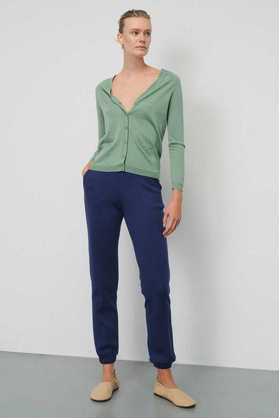 Mısırlı Pantaloni de damă Saks Color - picior de cauciuc