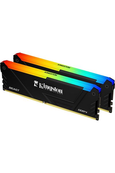 Kingston 16 جيجابايت 3200MT/S DDR4 CL16 - مجموعة DIMM من 2 Beast RGB Turkey KF432C16BB2AK2/16TR Ram