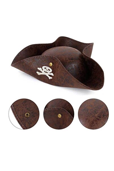 Skygo Captain Jack Pirate Hat Vinlex Leather Sailor Pirate Hat