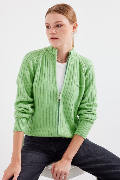 Bigdart E.Green 15880 Model pletený svetr na zip