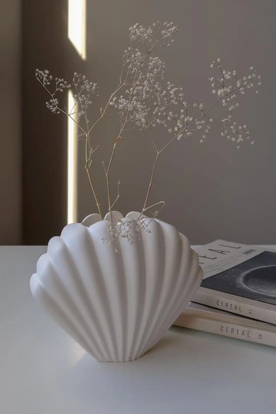 SOOA Vază decorativă cu aspect de cochilie de mare