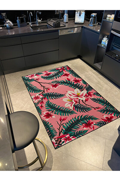 Rugs Modern Halı Paris Collection Pink Green Theme Modern Decorative Rug with...