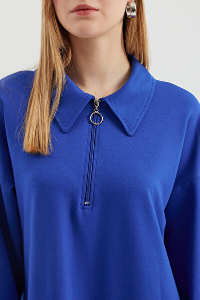 Bigdart 55439 Modell - Saxe Color hosszú cipzáras ruha