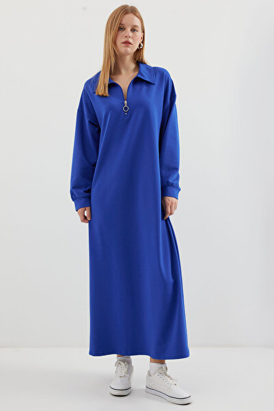 Bigdart 55439 Modell - Saxe Color hosszú cipzáras ruha