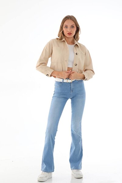 PERA MODA Crop Jacket - Σχέδιο διπλής τσέπης