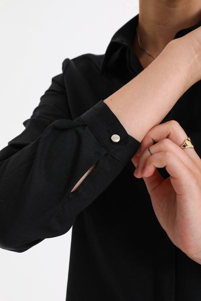 PERA MODA قميص نسائي كلاسيكي من الليكرا