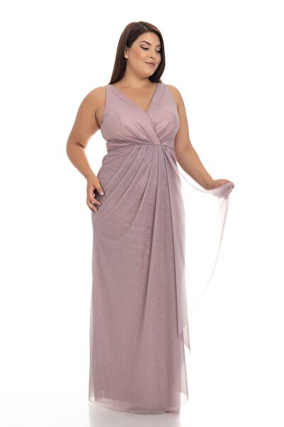 DORİDORCA 1144 Sim Kumaş Kruv.yaka Uzun Abiye