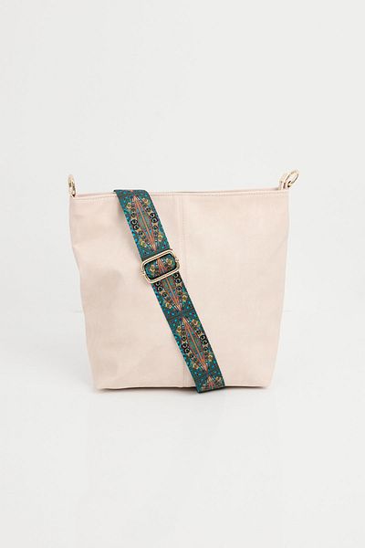 Bigdart 010173 Faux Leather Cream Shoulder Bag