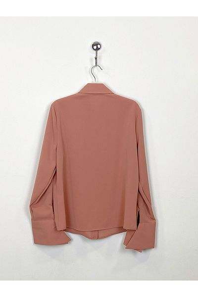 PERA MODA Bluză drapată cu volane în față Cămașă elegantă