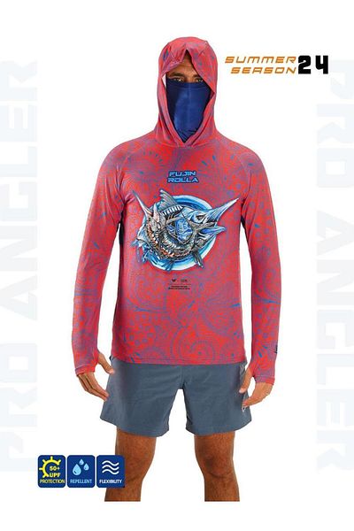 Fujin Rolla S24 - Buff & Hoodie Swordfish Red Sweatshirt