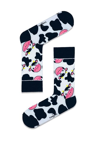 CARNAVAL SOCKS Цветни сладки чорапи с шарка на крава