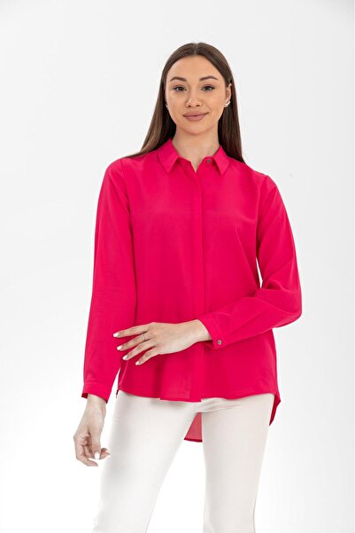 PERA MODA Önü Kısa Arkası Uzun Jessica Gömlek