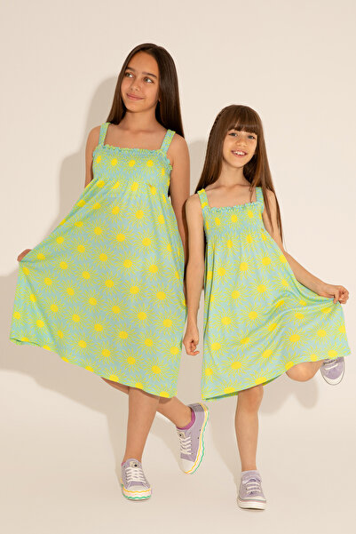 U.S. Polo Assn. Kız Çocuk Mint Kolsuz Örme Elbise 50288077-VR090