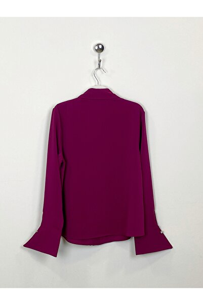 PERA MODA Блуза з воланами спереду, не просвічується, елегантна сорочка