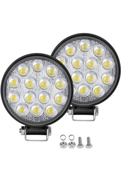 Space Yuvarlak 14 Led Beyaz Sis Lambası / Lass316