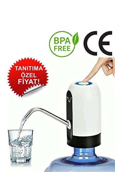 Vayomy Otomatik Şarjlı Damacana Su Pompası ve Şarj Kablosu Otomatik Şarjlı Su Sebili