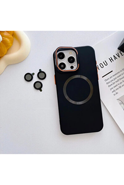 DGN iPhone 14 Pro Max Kılıf Kamera Lensi Koruyucu Hediyeli Magsafe Şarj Özell...