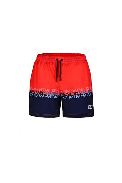 Fujin Pro Angler - Scarlet Dark Navy L Short Swimsuit