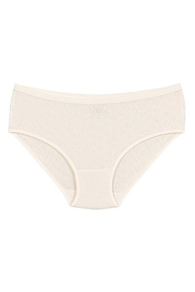 YILDIZ 3592 Ecru Rib Heart Γυναικεία εσώρουχα Bato