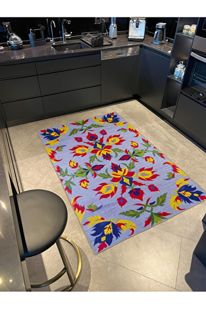 Rugs Modern Halı Συλλογή Paris Ανοιχτό μωβ Θέμα με μικτά μοτίβα λουλουδιών με...