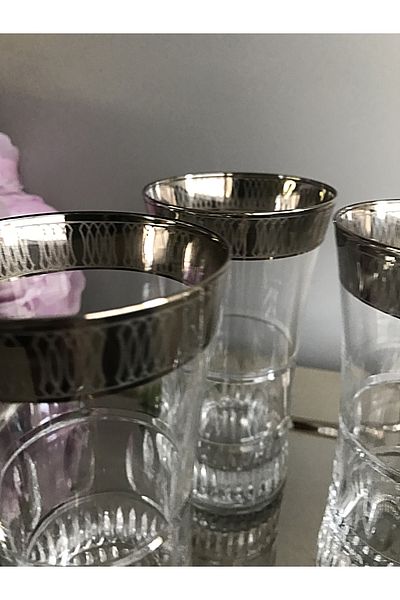 DECOSTYLE Diana Silver 420055 Pasabahce Decorated Soft Drink Glass