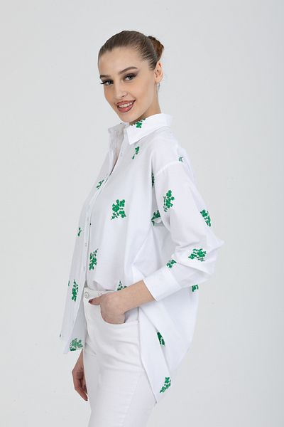 PERA MODA Cămașă oversize cu imprimeu floral
