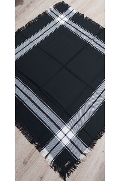 Özer Atkı Eșarfă de umăr alb-negru pentru mama