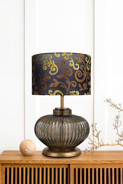 MINIMAL ETICARET VE BILGI TEKNOLOJILERI Black Ellipse Transparent Glass Lampshade