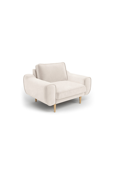 Normod Klem Tekli Koltuk Large Ahşap Ayak - Kadife