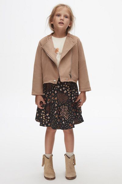 nk kids Girl's Leather Jacket 24Knk37502 - Presentation Model