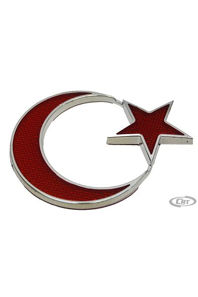 Carub Car Sticker Chrome Flag Model Reflective