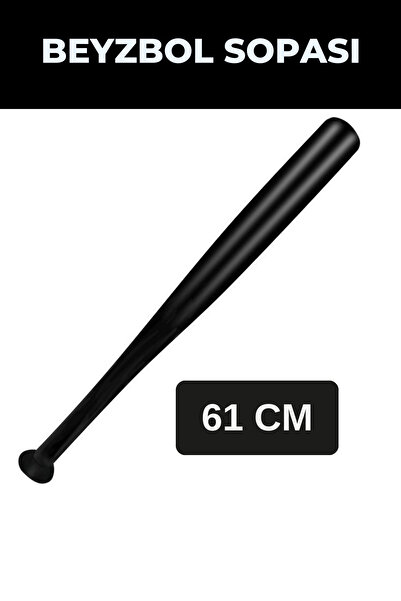 Lumieres Özel Seri Eğilmeyen Metal Orijinal Kırılmaz Sağlam Siyah 61 cm Baseboll Beyzbol Sopası