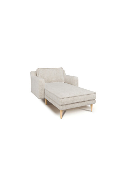 Normod Klem Slim Dinlenme Koltuğu Ahşap Ayak - Doğal Doku