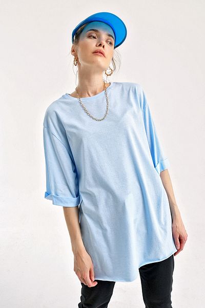 Bigdart 4123 T-Shirt Oversize - Μπλε