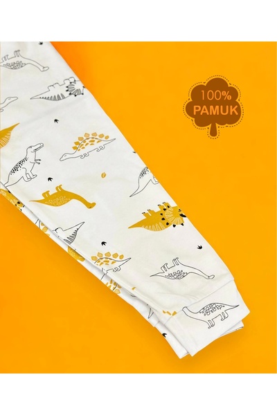 babymiss Long Sleeve Dinosaur Patterned Children's Pajama Set