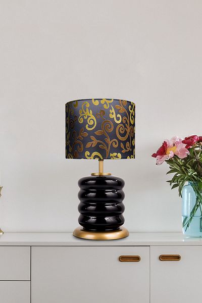 MINIMAL ETICARET VE BILGI TEKNOLOJILERI Black Lampshade - Glass Mirror Gloss Black