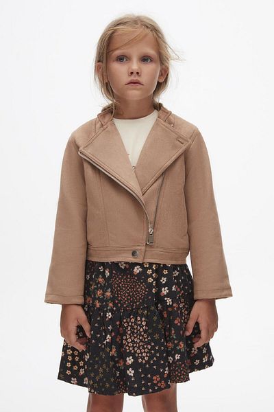 nk kids Girl's Leather Jacket 24Knk37502 - Presentation Model