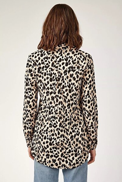Bigdart 3721 Graphic Patterned Shirt - Ecru