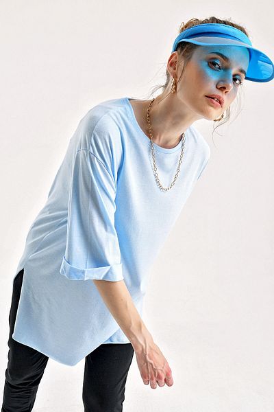 Bigdart 4123 T-Shirt Oversize - Μπλε