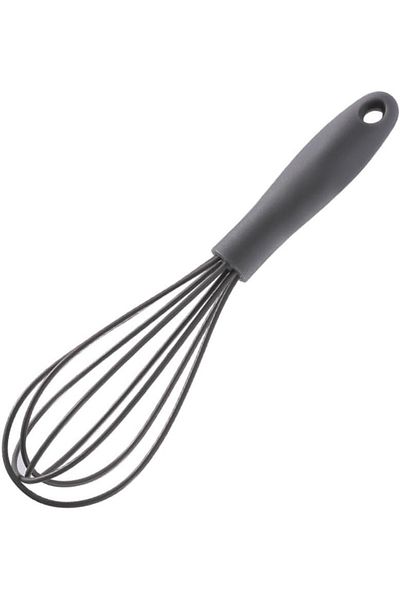 Yenigeldi Practical Silicone Beater - Grey and Black, Anti-Scratch, Food Pastry Baking Stirring Frothing
